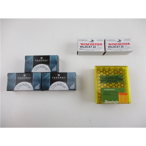 ASSORTED .22 LR AMMO