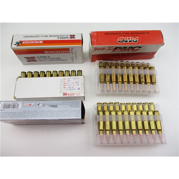 ASSORTED .300 SAV RELOADED AMMO LOT