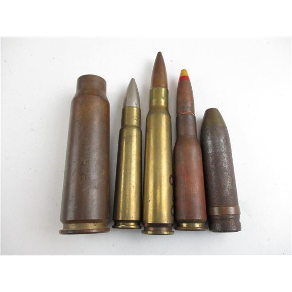 ASSORTED LARGE MILITARY RNDS