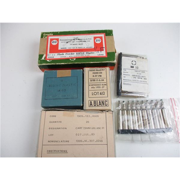 ASSORTED MILITARY BLANK LOT