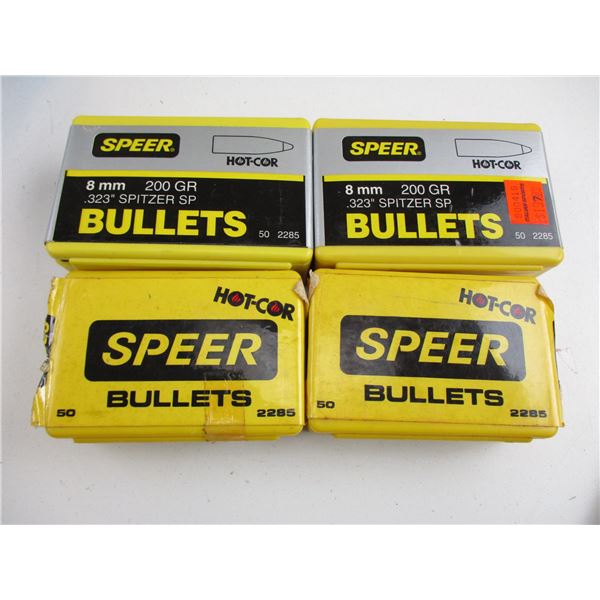 ASSORTED 8MM SPEER BULLETS
