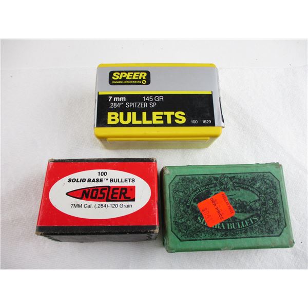 ASSORTED 7MM BULLET LOT