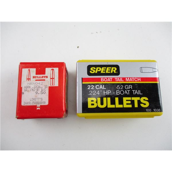 ASSORTED .22 CAL BULLETS