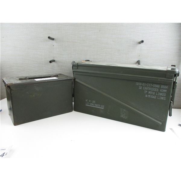 METAL AMMO TINS