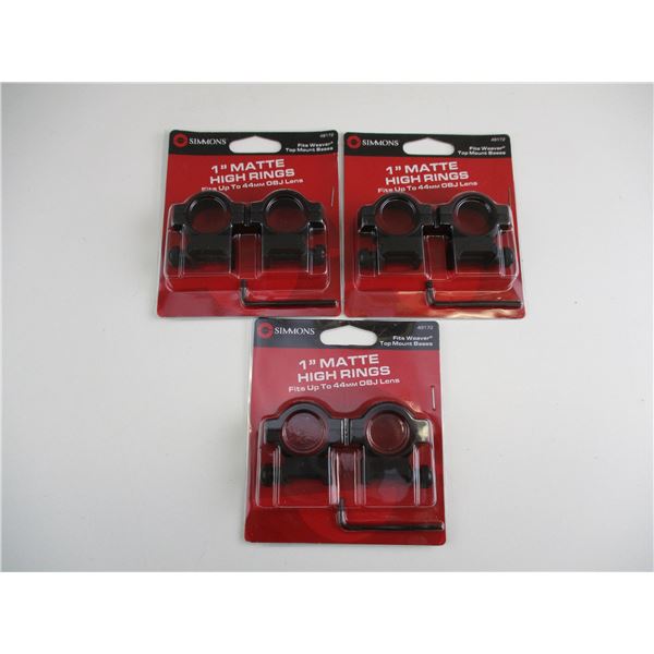 1" SIMMONS SCOPE RINGS