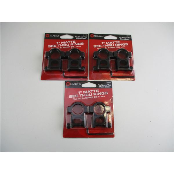 1" SIMMONS SCOPE RINGS