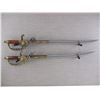 Image 1 : 18TH CENTURY REPLICA FRENCH FLINTLOCK SWORDS