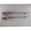 Image 1 : 18TH CENTURY REPLICA FRENCH FLINTLOCK SWORDS