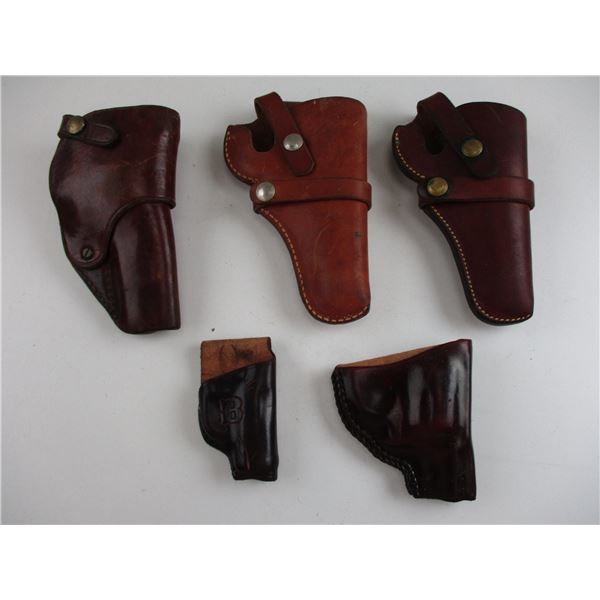 ASSORTED LEATHER HOLSTERS