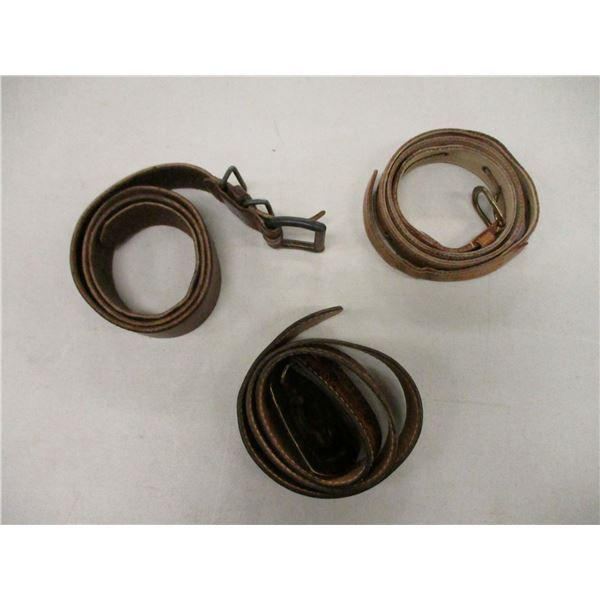 ASSORTED LEATHER BELTS