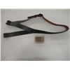 Image 1 : WINCHESTER / GUN BELT BUCKLES + LEATHER SHOULDER STRAP.