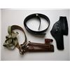 Image 1 : LEATHER HOLSTERS + BELT
