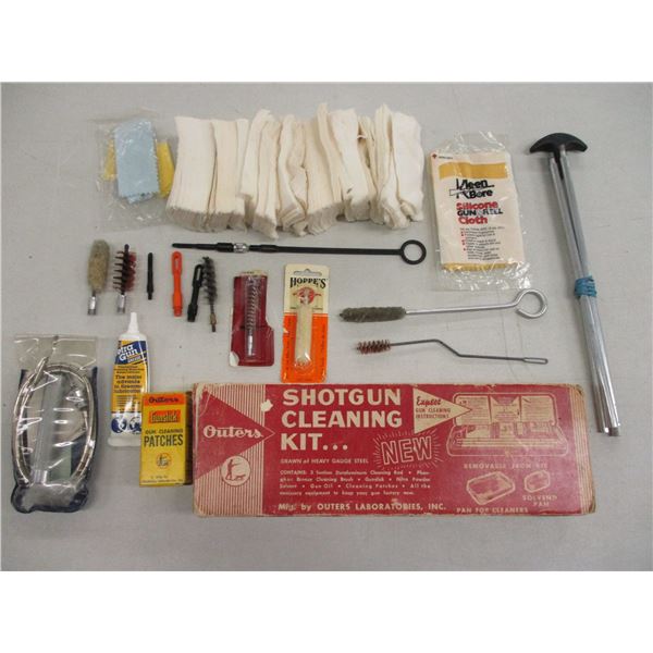 ASSORTED GUN CLEANING ACCESSORIES