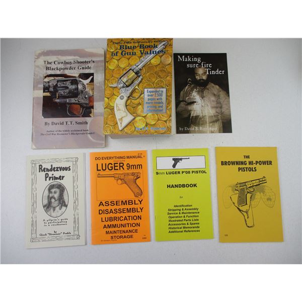 ASSORTED HANDGUN TYPE BOOKS