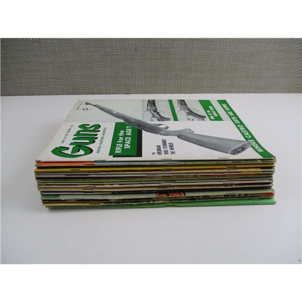 ASSORTED GUNS MAGAZINES