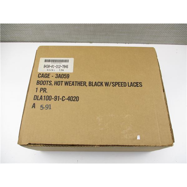 ALL BLACK MILITARY TYPE BOOTS