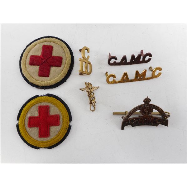 WWI CANADIAN MEDICAL BADGES LOT