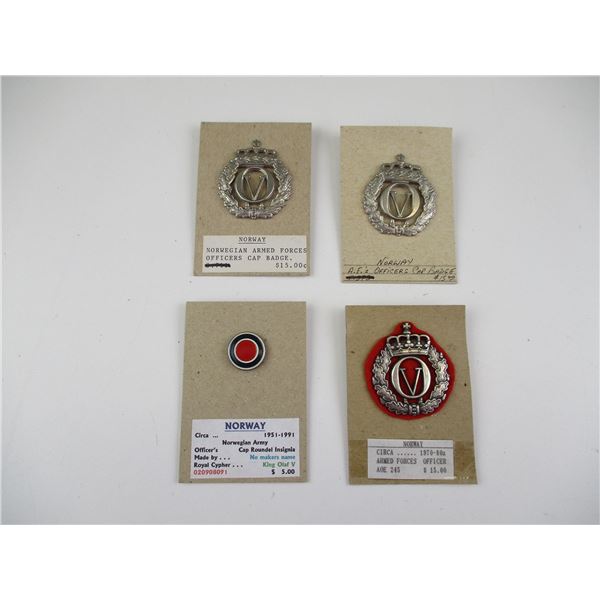 NORWEGIAN BADGES/INSIGNIA LOT
