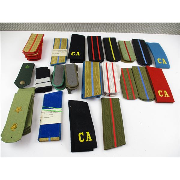 ASSORTED COM BLOC PATCHES ETC