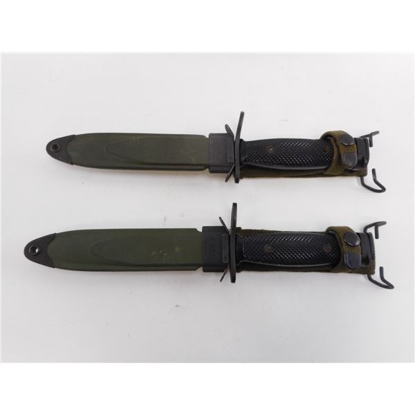 U.S. M7 RIFLE BAYONETS WITH SCABBARDS