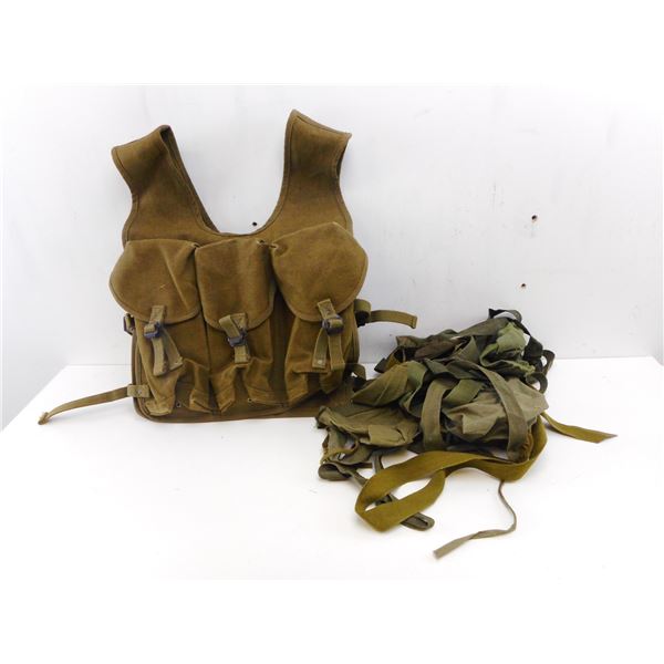 AMMO VEST + AMMO BANDOLIERS LOT