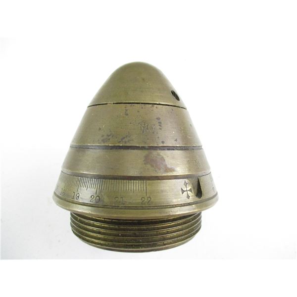 INERT BRASS ARTILLERY FUZE