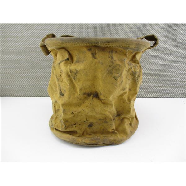 WWII CANADIAN CANVAS WATER BUCKET