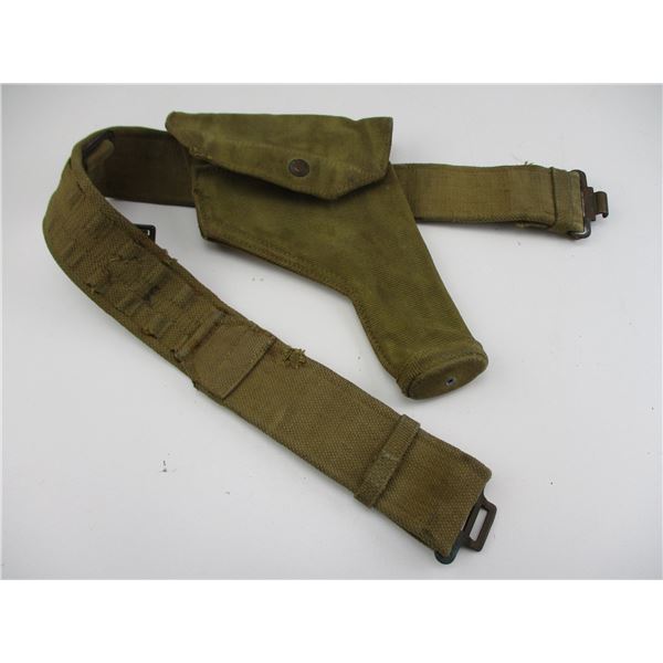WWII CANADIAN/BRITISH BELT + HOLSTER