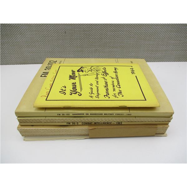 ASSORTED ARMY FIELD MANUALS ETC