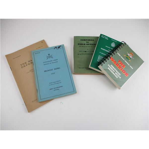 CANADIAN MILITARY BOOKLETS
