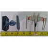 Image 2 : Star Wars Die Cast X Wing and Tie Fighters w/ Display Stands