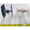 Image 3 : Star Wars Die Cast X Wing and Tie Fighters w/ Display Stands