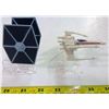 Image 4 : Star Wars Die Cast X Wing and Tie Fighters w/ Display Stands