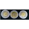 Image 2 : Lot of 3 Coloured Commemorative Coins: 2 Toonie, 1 Loonie
