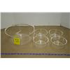 Image 1 : Clear Plastic Salad Bowl Set