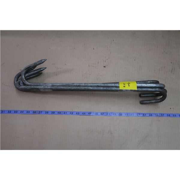 Lot of 4 Meat Hooks