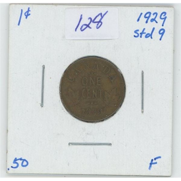 1929 Canadian 1 Cent Coin