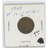 Image 2 : 1949 Canadian 1 Cent Coin