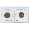 Image 1 : 2 1962 Canadian 1 Cent Coins