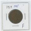 Image 1 : 1919 Canadian 1 Cent Coin F