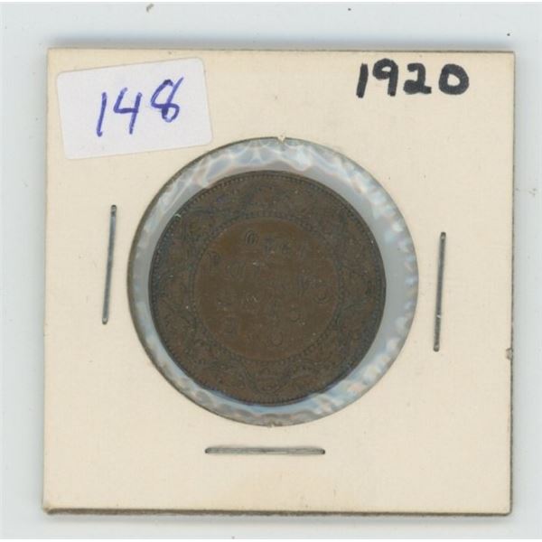 1920 Canadian 1 Cent Coin