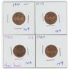 Image 1 : 2 1979 & 1980 & 1983 Canadian 1 Cent Coins