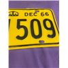 Image 3 : 1966 Ontario license plate