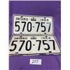 Image 1 : Pair of 1964 Ontario license plates