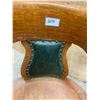 Image 3 : Oak office chair - Leather back