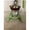 Image 2 : vintage juicer mint green enamel Birtman 15" tall