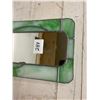 Image 3 : stained glass & center mirror 8" X 17