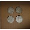 Image 1 : 4 Canada silver quarters 1960, 61