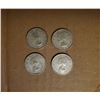 Image 2 : 4 Canada silver quarters 1960, 61