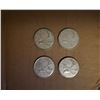 Image 1 : 4 Canada silver quarters 1965
